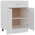 Armoire de plancher à tiroir Blanc 60x46x81,5 cm Aggloméré