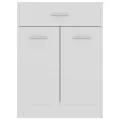 Armoire de plancher à tiroir Blanc 60x46x81,5 cm Aggloméré