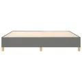 cadre de lit Gris foncé 140x200 cm Tissu