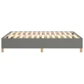 cadre de lit Gris foncé 140x200 cm Tissu