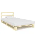 Cadre de lit de palette Bois de pin massif 100 x 200 cm
