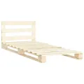 Cadre de lit de palette Bois de pin massif 100 x 200 cm