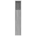 Armoire de tête de lit sonoma gris 120x18,5x102,5 cm