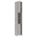Armoire de salle de bain Gris béton 30x30x183,5 cm Aggloméré
