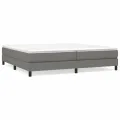cadre de lit Gris foncé 200x200 cm Tissu