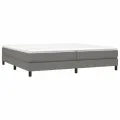 cadre de lit Gris foncé 200x200 cm Tissu
