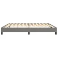 cadre de lit Gris foncé 200x200 cm Tissu
