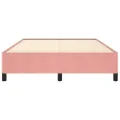 Cadre de lit Rose 140x190 cm Velours