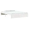 Cadre de lit Blanc Bois massif 140x190 cm