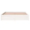 Cadre de lit Blanc Bois massif 140x190 cm