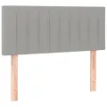 Tête de lit à LED Gris clair 100x5x78/88 cm Tissu