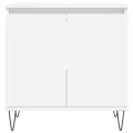 Ensemble d'armoires salle de bain 3 pcs blanc bois d'ingénierie