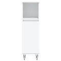 Ensemble d'armoires salle de bain 3 pcs blanc bois d'ingénierie