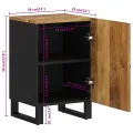 Armoire de salle de bain 38x33x58 cm bois massif de manguier