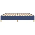 Cadre de lit Bleu 200x200 cm Tissu