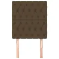 Têtes de lit 2 pcs Marron Foncé 80x7x78/88 cm Tissu