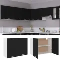 Armoire suspendue Noir 80x31x60 cm Aggloméré