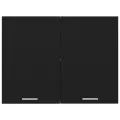 Armoire suspendue Noir 80x31x60 cm Aggloméré