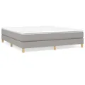 cadre de lit Gris clair 180x200 cm Tissu