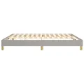 cadre de lit Gris clair 180x200 cm Tissu