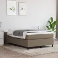 cadre de lit Taupe 120x200 cm Tissu