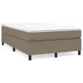cadre de lit Taupe 120x200 cm Tissu