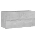 Armoire d'évier Gris béton 90x38,5x45 cm Aggloméré