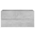Armoire d'évier Gris béton 90x38,5x45 cm Aggloméré