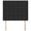 Têtes de lit 2 pcs Noir 80x5x78/88 cm Similicuir