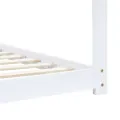Cadre de lit d'enfant Blanc Bois de pin massif 90 x 200 cm