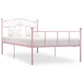 Cadre de lit Rose Métal 90 x 200 cm