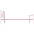 Cadre de lit Rose Métal 90 x 200 cm