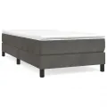 cadre de lit Gris foncé 90x200 cm Velours