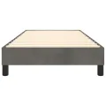 cadre de lit Gris foncé 90x200 cm Velours