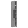 Armoire de bain Sonoma gris 30x30x183,5 cm Bois d'ingénierie