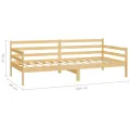 Lit Bois de pin massif 90x200 cm