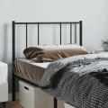 Tête de lit métal noir 100 cm