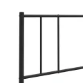 Tête de lit métal noir 100 cm