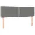 cadre de lit et matelas et LED Gris foncé 140x200 cm
