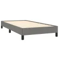 Cadre de lit Gris foncé 90x190 cm Tissu