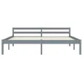 Cadre de lit Gris Bois de pin massif 160 x 200 cm