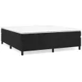 cadre de lit et matelas Noir 160x200 cm Velours