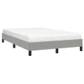 Cadre de lit Gris clair 120x200 cm Tissu