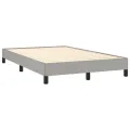 Cadre de lit Gris clair 120x200 cm Tissu