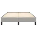 Cadre de lit Gris clair 120x200 cm Tissu