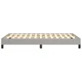 Cadre de lit Gris clair 120x200 cm Tissu