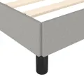 Cadre de lit Gris clair 120x200 cm Tissu