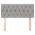 Tête de lit Gris clair 90x7x78/88 cm Tissu