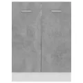 Armoire de plancher Gris béton 60x46x81,5 cm Aggloméré