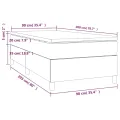 cadre de lit avec matelas Noir 90x200 cm Similicuir